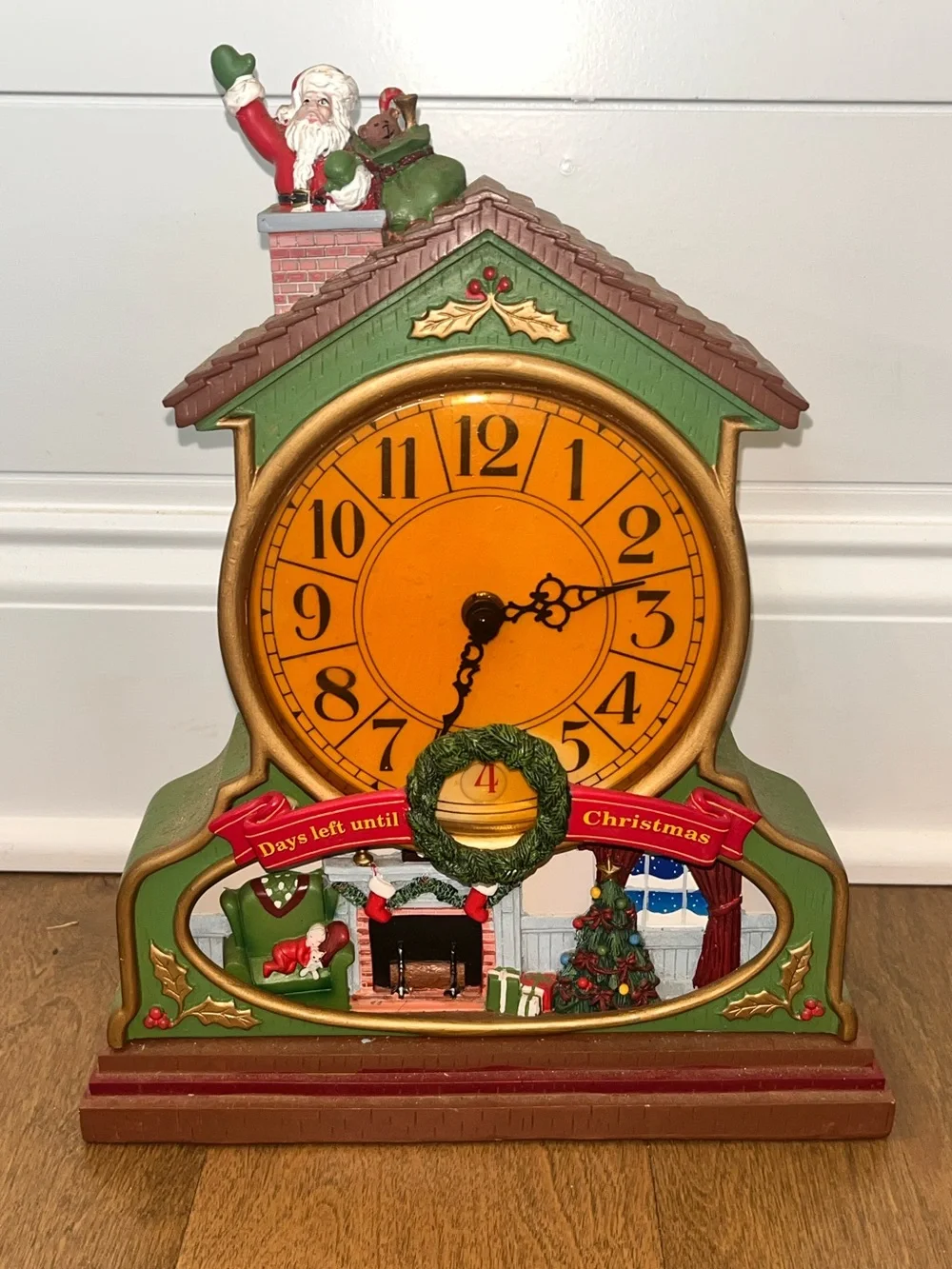 AVON 2007 ADVENT CLOCK: Musical Lights • Countdown Days Left Until Christmas